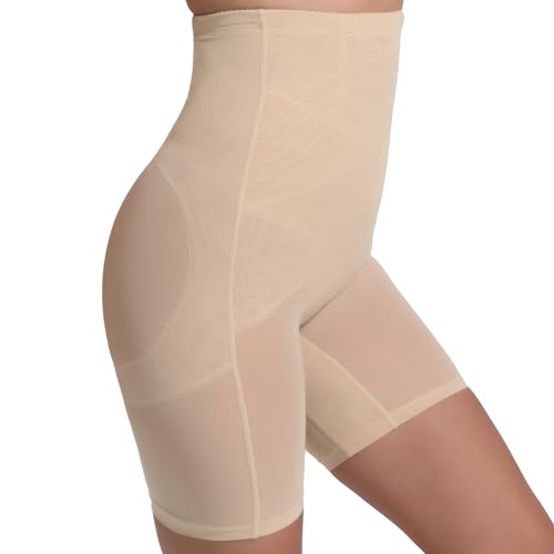INNERSY Miederhose Damen Bauchweg Unterhose Beige Shaping Unterwäsche Shapewear Figurformende Hose (M, 1 Beige)