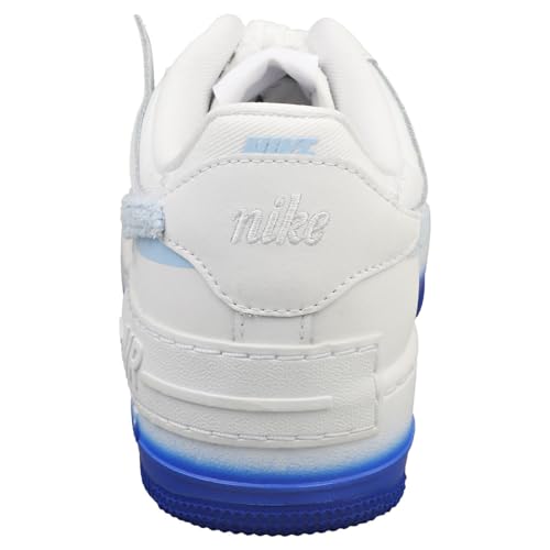 Nike AIR Force 1 Shadow Womens Adult FJ4567-100 (White/Racer Blue), Size 8.54