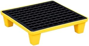 Plataforma Modular De Contención De Derrames - Bandeja Antifugas 66x36x12 Cm | Polietileno Resistente | Para Bidones, Almacenamiento Industrial Y Acuicultura