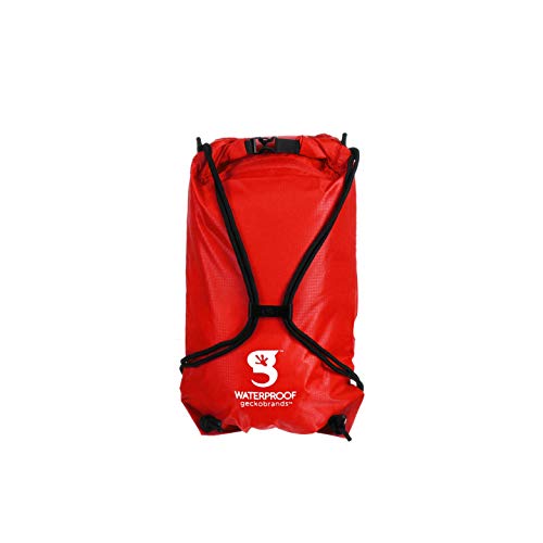 Image of geckobrands Embark 10L Drawstring Backpack - Waterproof, Lightweight Dry Bag for Beach, Hiking, and Light Water Activities