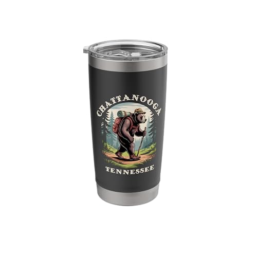Chattanooga TN Mountains Bear Stainless Steel Tumbler