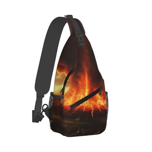 Bolso Cruzado Deportivo Negro para Senderismo miniatura 2