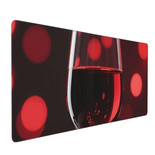 Tapis de protection de table bordeaux pour clavier et souris de bureau