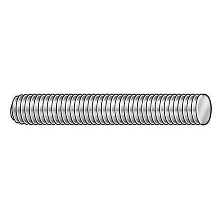 GRAINGER APPROVED Threaded Rod, M10-1.5x1m, Right Hand, Low Carbon Steel, Plain Finish