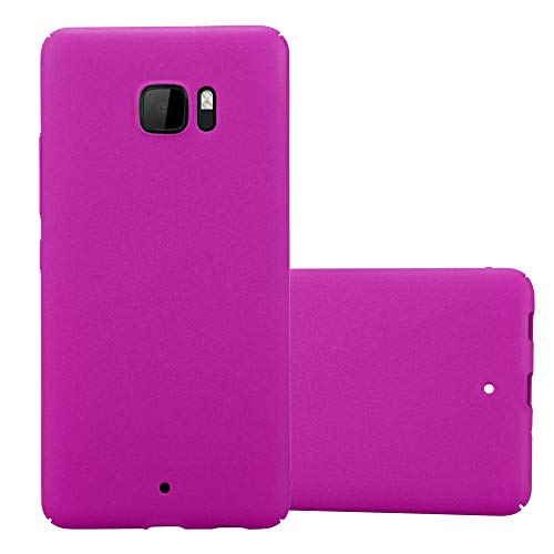 Cadorabo Hülle kompatibel mit HTC U Ultra Schutzhülle TPU Silikon Hülle Frost Design Anti Rutsch Slim Kratzfest Stabiles Hardcase mit R&umschutz Hülle Hülle für HTC U Ultra in Pink
