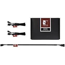 Alargador Cable Ventilador Pc Noctua NA-SEC1, Cables Alargadores de 4 Pines para Ventiladores (30 cm, Negro)
