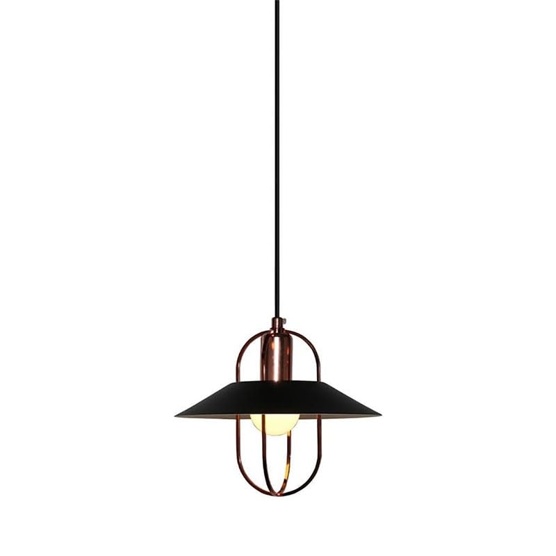 Lustre semi-intégré en métal personnalisé finition noire de qualité supérieure pour hôtel