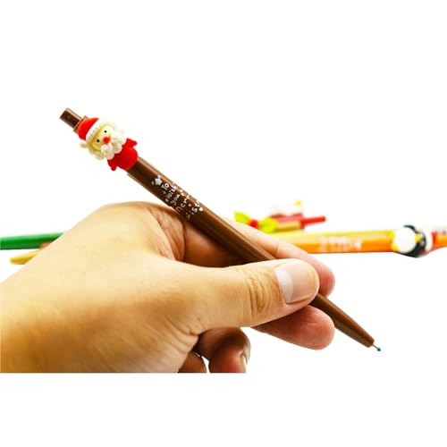 6 bolígrafos navideños negros Maydahui pack de 6 unidades miniatura 6