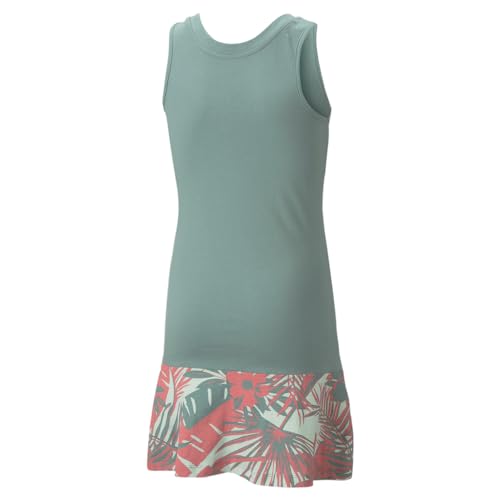 PUMA Toddler Girls Essentials Flower Power Tank Sleeveless Dress Casual Casual - Green2