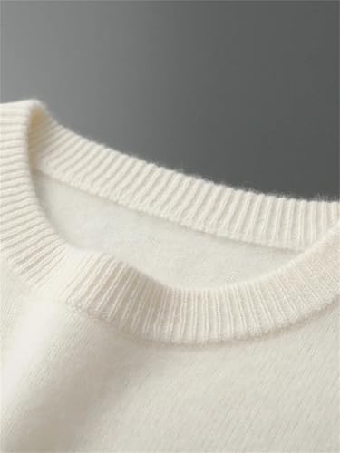 Men 100 Percent Cashmere Sweater with Pocket Crew Neck Thick Knitted Pullover Fall Long Sleeved Sweater2