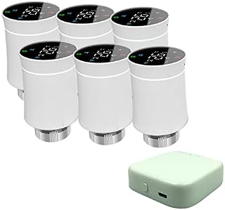 Qiumi Zigbee Thermostat Radiator Valve, Tuya ZigBee3.0 Smart Programmable Thermostat, Temperature Heater, Alexa,Googlehome Voice Control