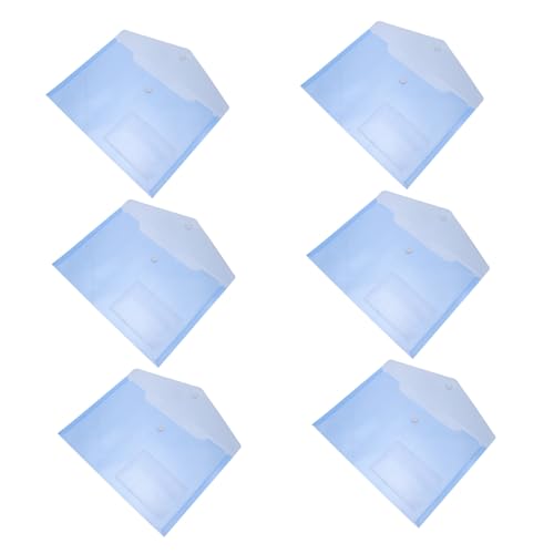 Pochettes documents A5 bleu PP Luxshiny organisateur reçus étanche