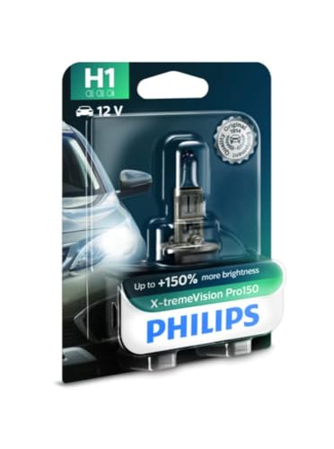 Image of Philips Automotive H1 X-tremeVision Plus 12258XVPB1 Headlight Bulb for Car 12V 55W, P14.5s, Pack of 1