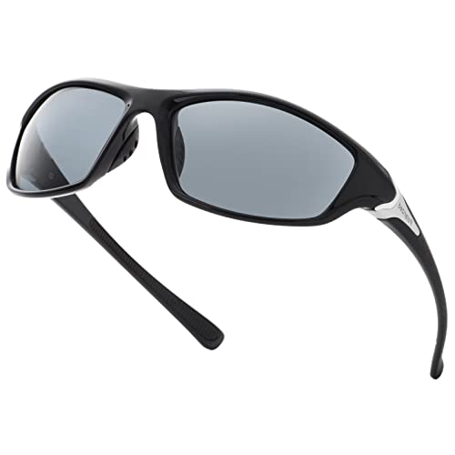 Kursan Polarized Sports Sunglasses For Men Driving Cycling Fishing Sun Glasses 100% Uv Protection Goggles (Black) #TOP15