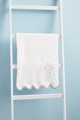 Image of Mud Pie Children's Cross Chenille Blanket