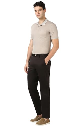 Image of Peter England Men's Regular Fit Mid Rise Pants
