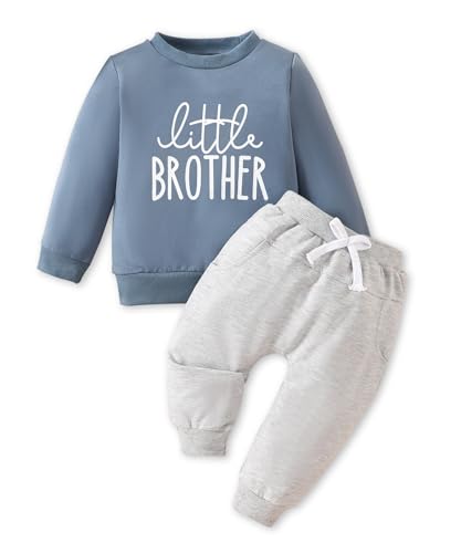 fanksoow Neugeborenes Baby Kleidung set Baby Jungen Langarm Sweatshirt + Hose Jogginganzug Babykleidung Set