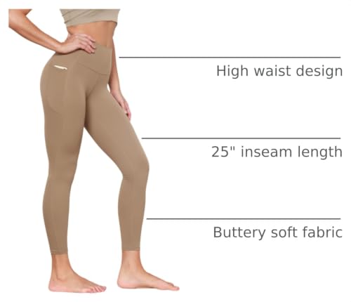 Image of ODODOS Buttery Soft Lounge Yoga Leggings with Pockets for Women 23 inch / 25 inch /28 inch High Waist Yoga Pants