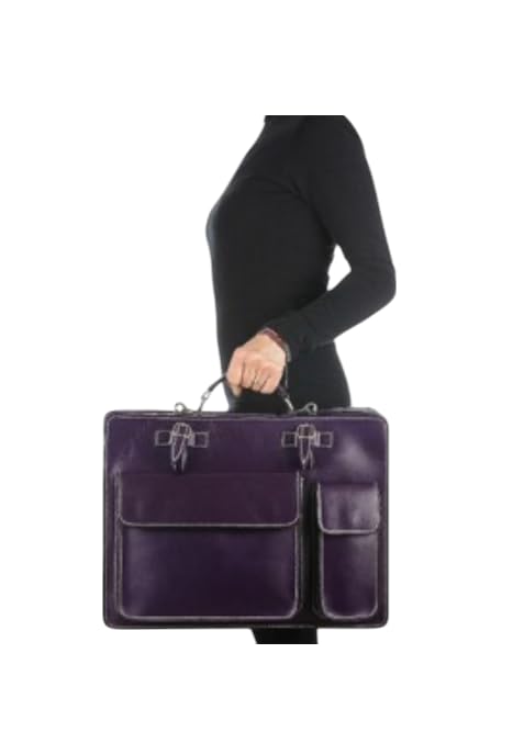 Sac porte-documents en cuir véritable XL pour ordinateur et dossiers A4