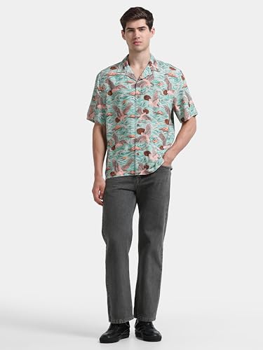 Image of StitchX Men's Abstract Printed Resort Shirt S-2XL