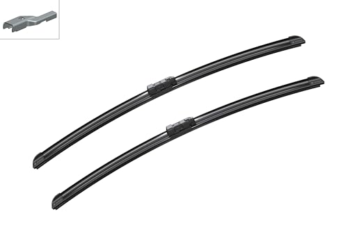 Image of BOSCH 3397009825 AeroTwin Wiper Blades - Set of 2 (24 inch & 24 inch) Top Lock 19mm | Driver and Passenger Side Original Equipment Replacement Blades