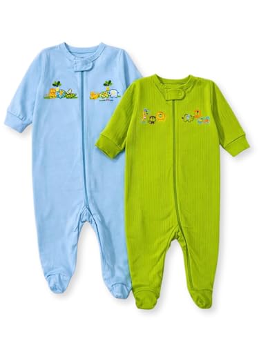Image of TuddyBuddy 100% Cotton Multi Color Zipper Romper Sleepsuit /Romper /Jumpsuit for Baby Boy & Baby Girl