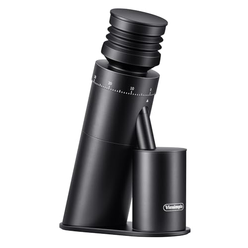 Coffee Grinder, Viesimple Gen 4, Single Dose Burr Coffee Grinders...