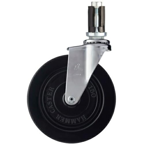 Hammer Pipe Insert Swivel Rubber Wheel 5.9 inches (150 mm) Diameter 0.9-1.0 inches (24-26 mm) 4206EU-R150