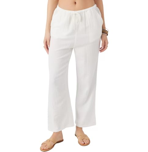 O'NEILL Womens Brenda Beach Pants, White, M