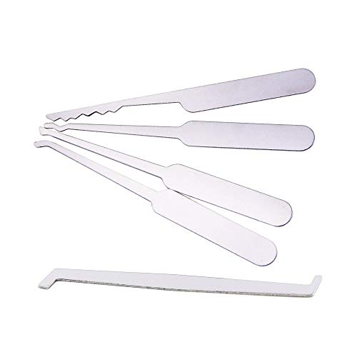 Loboo Idea 15-Piece Lock Pick Tools - Credit Card Style Lock Pick Set & Broken Key Extractor Kit for Locksmiths & Beginners