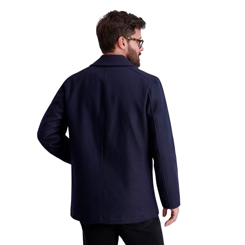 Image of Nautica Men's Wool Blend Peacoat - Double-Breasted Winter Coat, Regular, Big & Tall Sizes