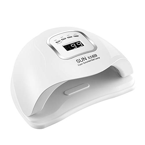 Lámpara LED UVNail, secador de uñas Gel Secador de uñas Máquina de secado de luz UV Lámpara de curado, con sensor automático 4 Temporizador 10/30/60 / 99S Secador de uñas portátil para uñas en casa