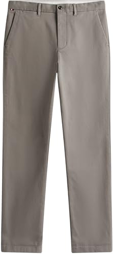 Tommy Hilfiger Herren Chino Hose Denton Brushed Twill Straight Fit, Grau (Hydrogen Grey), 29W/34L – Ansicht 5