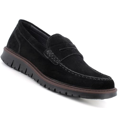 Alpine Swiss Mateo Suede Loafers