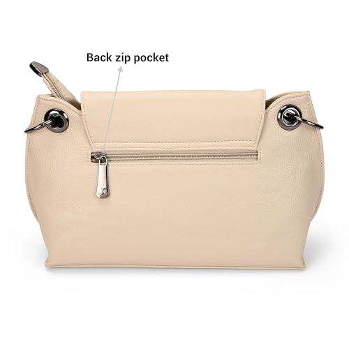 Image of Mochi Women Casual Faux leather Soft Body Magnet closure Solid Sling Bag