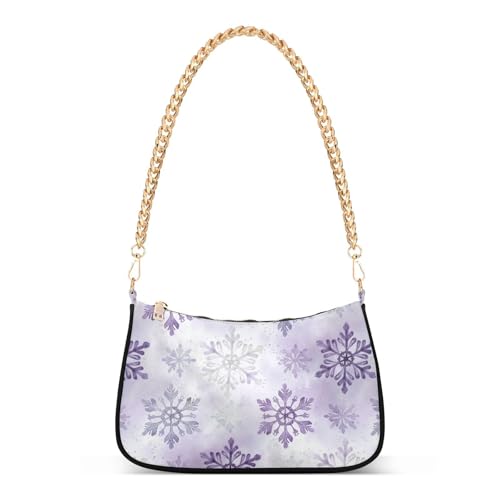 Sac à main à bandoulière pour femme pour l'automne GuoChe grand volume à motif violet