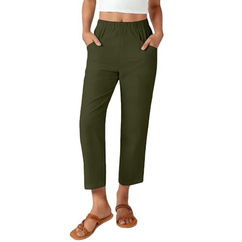 Leggings para mujer de cintura alta 3/4, pantalones de yoga cómodos, modernos, informales, suaves, cómodos, a la moda, ropa deportiva, pantalones cortos de entrenamiento, mallas elásticas para correr