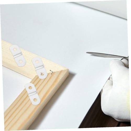Image of SHINEOFI 20pcs Picture Frame Corner Brackets with Screws Hanging Hardware for Assembly Versatile Clips for Home Wall