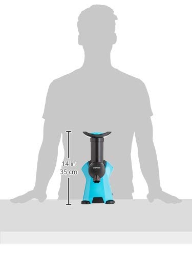 Chefman Frozurt, Frozen Dessert Maker, Healthy, Dairy Free, Vegan Ice Cream, Soft Serve Frozen Yogurt, Fruit Sorbet Sherbet Machine, Simple One Push Operation, Blue
