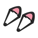 LIGIGWASH 猫耳形シリコーンヘッドフォン装飾 耐久性と柔軟性のある素材採用 取り付け簡単でコンパクト ゲーミングや普段使いに