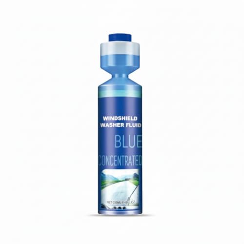 Windshield Washer Fluid Powerful Bug Remover and Streak-Free Cleaning All-Season Formula for Cars Safely Removes Tough Bug Residue and Road Grime 250ML