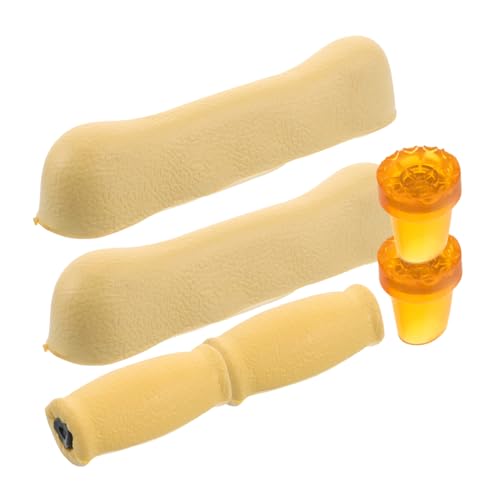 HAPINARY Walk Confidence: 6 Pack Crutch Foot Pads and Hand Grips Non-Slip Rubber Tips for Hiking Sticks