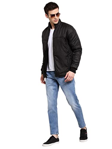 Image of Style Quotient Men Black Lightweight Padded Jacket