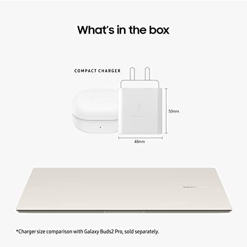 Image of SAMSUNG 16 inch Galaxy Book3 Pro Laptop PC Computer, 13th Gen Intel Core i7-1360P Processor / 16GB / 1TB, 3K AMOLED Screen, 120hz, Fingerprint Reader, FHD Webcam, 2023 Model, NP960XFG-KA1US, Beige