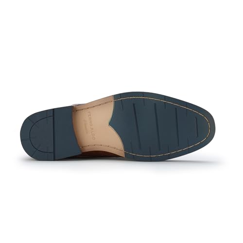 Image of Ferro Aldo Men's Modern Cap-Toe Derby Collection | Statement Dress Shoes in Floral, Woven, & Classic Styles