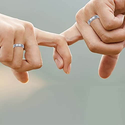 Boston Bay Diamonds Lightweight Durable Hypoallergenic Titanium Unisex Comfort Fit 6mm Wedding Band or Fashion Ring4