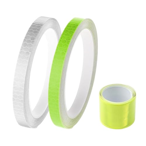 PBAHAUP Reflektoren aufkleber, Hochleistungs Reflexionssticker für Sichtbarkeit bei Nacht, selbstklebende Sicherheitsaufkleber für Fahrrad, Helm, Roller,für aktive Familien und Pendler