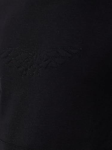 Image of Park Avenue Men Full Sleeve Slim Fit Solid Pattern Polyester Cotton Blend Hooded Hooded Casual Sweatshirt