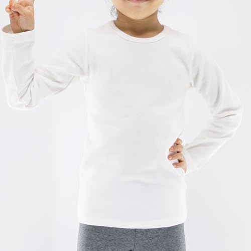 Image of POBIDOBY Toddlers Long Sleeve T-Shirt Soft Cotton Top Tees for Girls and Boys 1-Pack