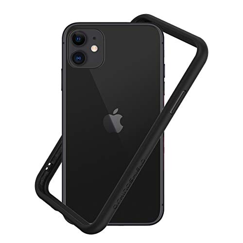 RhinoShield Bumper Case Compatible with [iPhone 11 / XR] | CrashGuard NX - Shock Absorbent Slim Design Protective Cover 3.5M / 11ft Drop Protection - Black